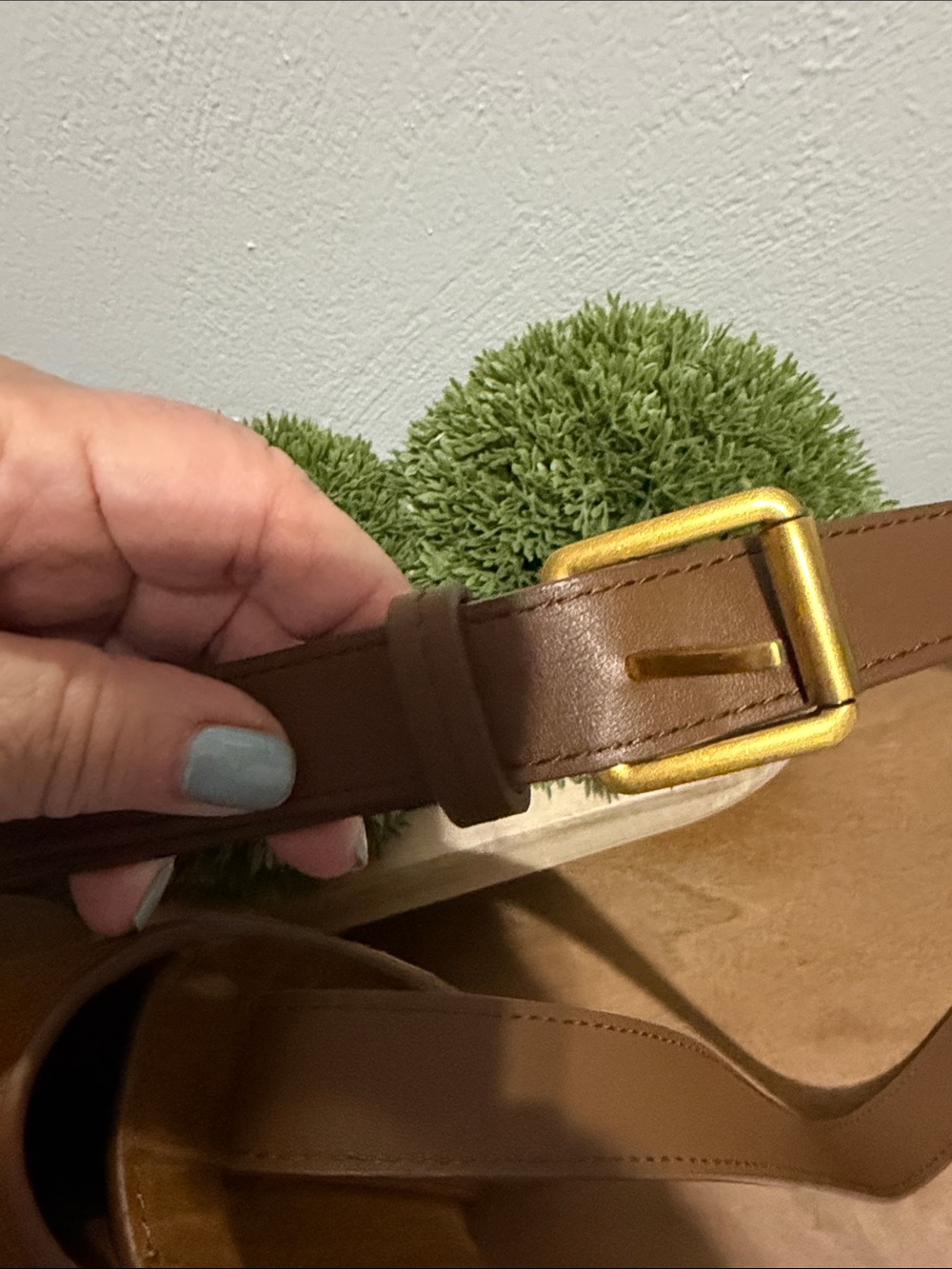 Brown Italian Suede Crossbody Saddle Bag - Women - Picture 9 of 10